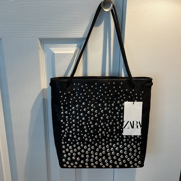 Zara Studded Tote Bag - Picture 3 of 5